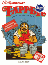 Tapper Atari 2600 US box art